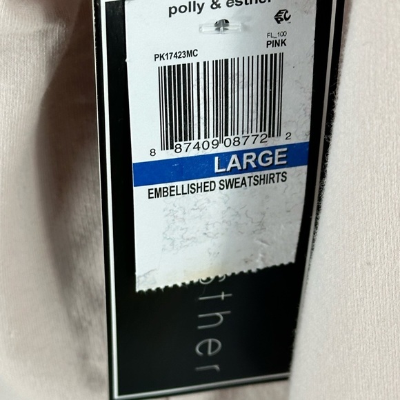 Polly & Esther Long Sleeve Ruffle Shoulder Every Week Is Fashion Week Sweatshirt - Picture 8 of 9